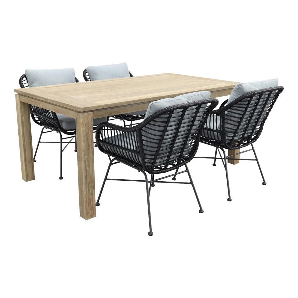 Garden Impressions Margriet - Zwart/Allure Rome Grey 170 Cm. Tuinset 3 Garden Impressions Margriet - Zwart/Allure Rome Grey 170 Cm. Tuinset