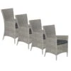 Garden Impressions Sharon Tuinstoel Vintage Willow - 4 Stuks 2 Garden Impressions Sharon Tuinstoel Vintage Willow - 4 Stuks -Leenbakker 1000052361
