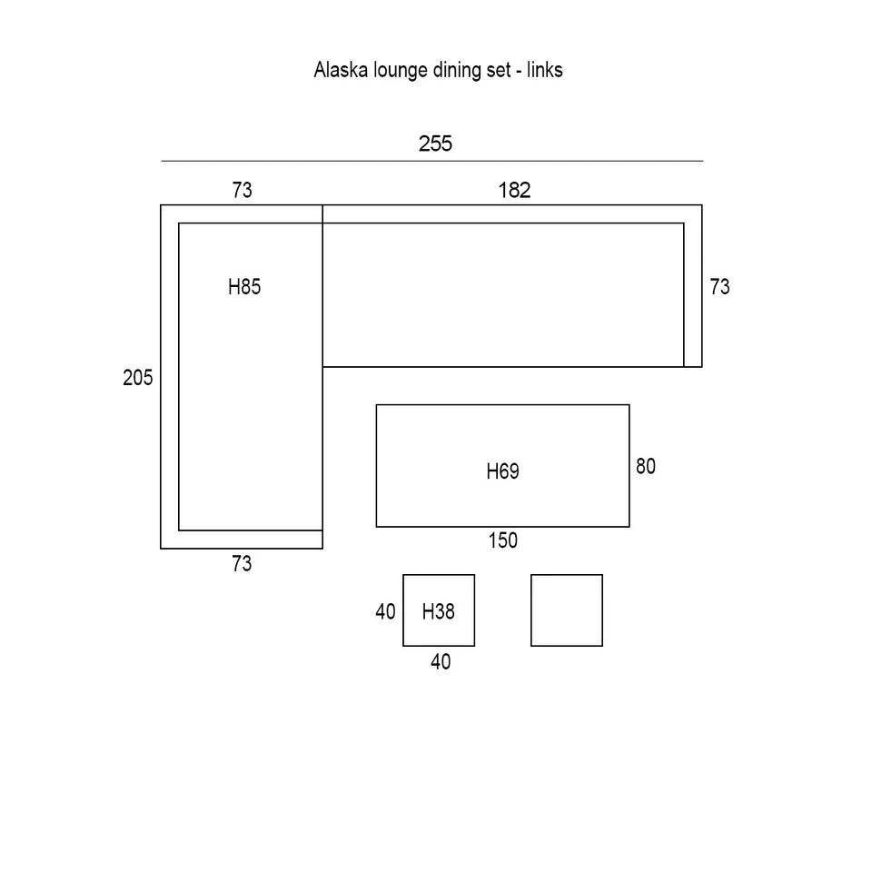 Garden Impressions Alaska L/D Set 6-delig Links - Vintage Willow 5 Garden Impressions Alaska L/D Set 6-delig Links - Vintage Willow - Afbeelding 3