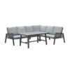 Garden Impressions Brendon Lounge Dining Set 4-delig R - Licht Grijs 1 Garden Impressions Brendon Lounge Dining Set 4-delig R - Licht Grijs -Leenbakker 1000052368