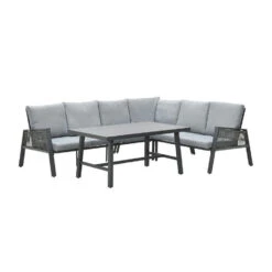 Garden Impressions Brendon Lounge Dining Set 4-delig R - Licht Grijs