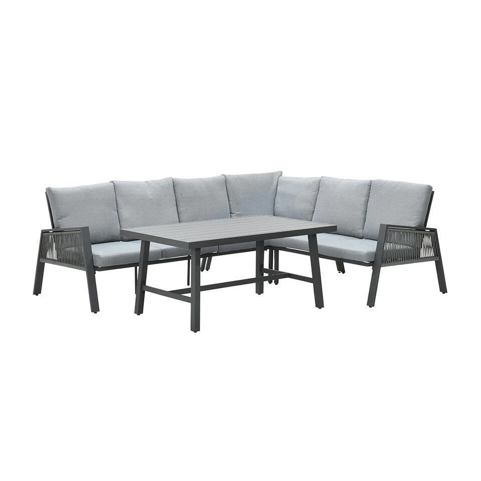 Garden Impressions Brendon Lounge Dining Set 4-delig R - Licht Grijs 3 Garden Impressions Brendon Lounge Dining Set 4-delig R - Licht Grijs