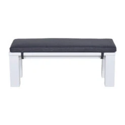 Garden Impressions Plaza Lounge Tuinbank 115,5x43xH40 Cm -mat Wit -Leenbakker 1000052959 0103