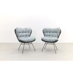 Garden Impressions Libelle Retro Loungestoel - Set Van 2 - Zwart -Leenbakker 1000053011 0102