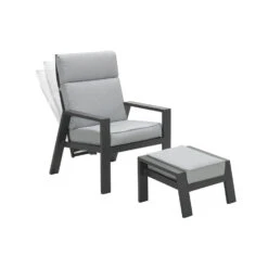 VDG Max Verstelbare Loungestoelen Incl. Voetenbank + Ivy Bijzettafel -Leenbakker 1000053030 0103