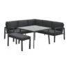Garden Impressions Wellington Lounge Dining Set - Carbon Black -Leenbakker 1000053031