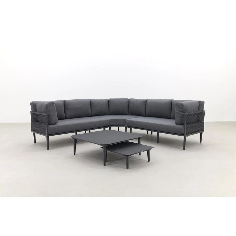 Garden Impressions Nina Loungeset - Carbon Black/Mystic Grey 5 Garden Impressions Nina Loungeset - Carbon Black/Mystic Grey - Afbeelding 3