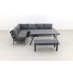 Garden Impressions Rondo Lounge Diningset – Carbon Black/mystic Grey -Leenbakker 1000053064 0103