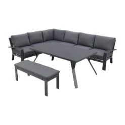 Garden Impressions Rondo Lounge Diningset – Carbon Black/mystic Grey