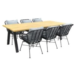 Garden Impressions Margiet Zwart/Ambassador 240x100 Cm. Tuinset 7 Garden Impressions Margiet Zwart/Ambassador 240x100 Cm. Tuinset -Leenbakker 1000053108 0101