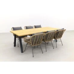 Garden Impressions Margiet Naturel/Ambassador 240x100 Cm. Tuinset 8 Garden Impressions Margiet Naturel/Ambassador 240x100 Cm. Tuinset -Leenbakker 1000053137 0102