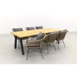 Garden Impressions Margiet Naturel/Ambassador 240x100 Cm. Tuinset 9 Garden Impressions Margiet Naturel/Ambassador 240x100 Cm. Tuinset -Leenbakker 1000053137 0103