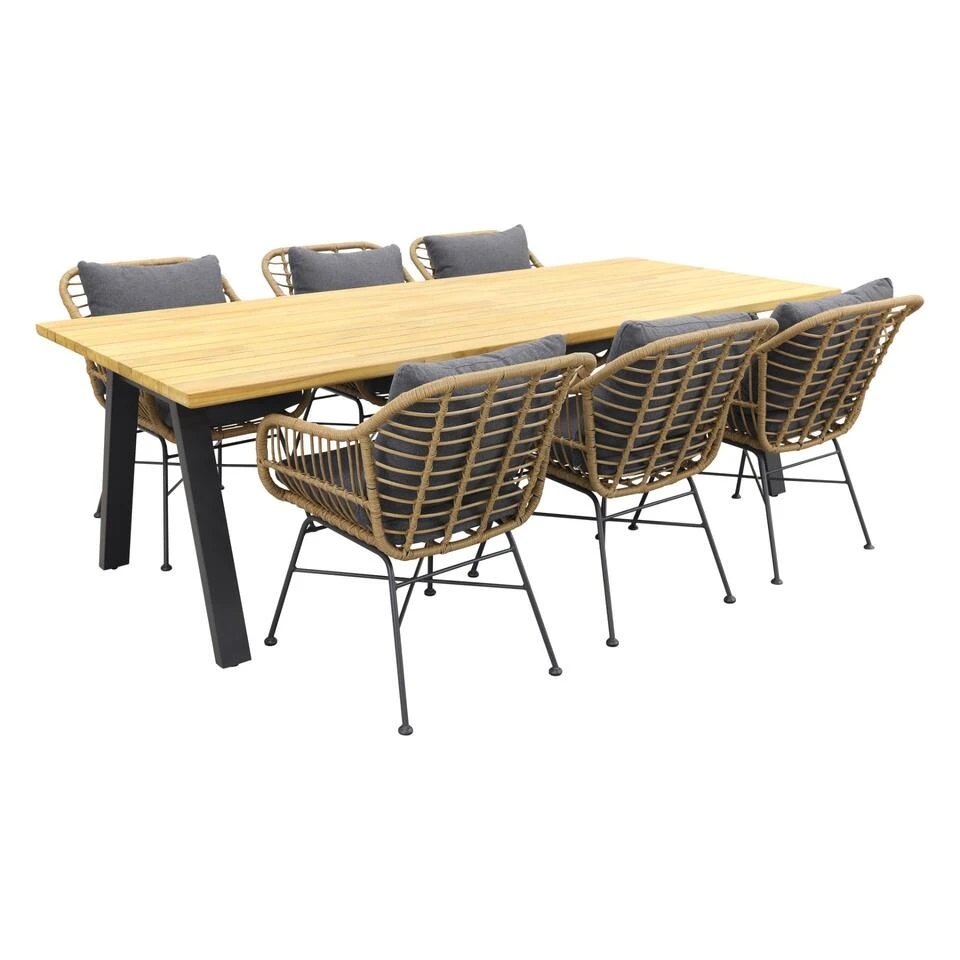 Garden Impressions Margiet Naturel/Ambassador 240x100 Cm. Tuinset 3 Garden Impressions Margiet Naturel/Ambassador 240x100 Cm. Tuinset