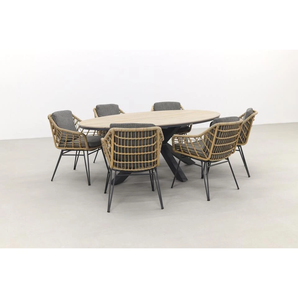 4 Seasons Cottage/Garden Impressions Edison 220 - Ovale Tuinset 4 4 Seasons Cottage/Garden Impressions Edison 220 - Ovale Tuinset - Afbeelding 2