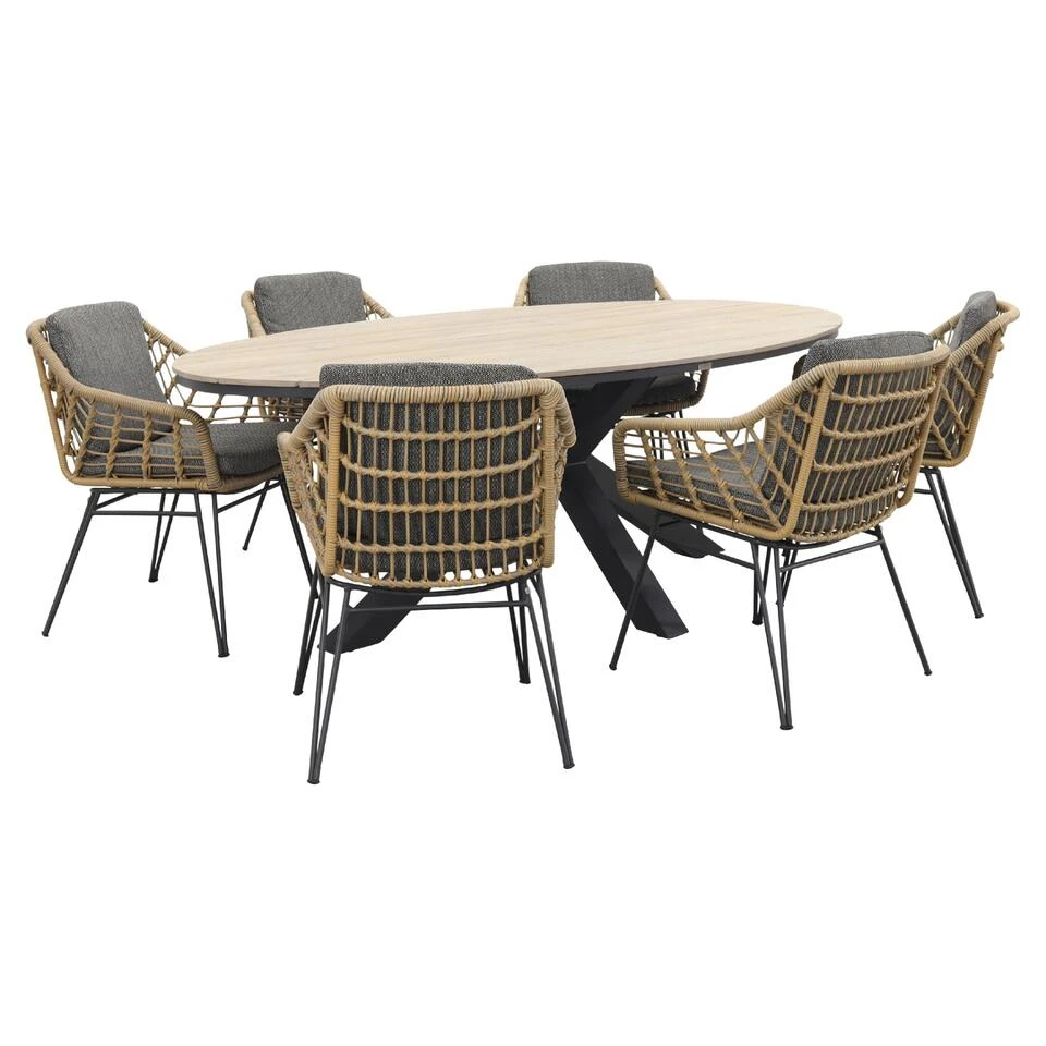 4 Seasons Cottage/Garden Impressions Edison 220 - Ovale Tuinset 3 4 Seasons Cottage/Garden Impressions Edison 220 - Ovale Tuinset