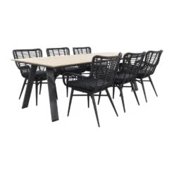 Jasmine Black/Garden Impressions Nevada 240x100 Cm. Tuinset