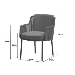 4 Seasons Bernini - Platinum / GI Edison 220 X 115 Cm. Ovale Tafel -Leenbakker 1000053551 0103