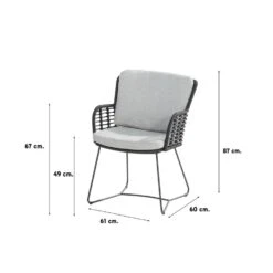 4 Seasons Fabrice Antraciet/GI Edison 220x115 Cm. - Ovale Tafel 9 4 Seasons Fabrice Antraciet/GI Edison 220x115 Cm. - Ovale Tafel -Leenbakker 1000053552 0103