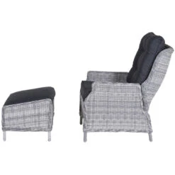Garden Impressions Santa Rosa Tuinstoel + Voetenbank - L. Grijs -Leenbakker 1000054028 0104