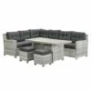 Garden Impressions Alaska Lounge Dining Set Links - Grijs -Leenbakker 1000054036