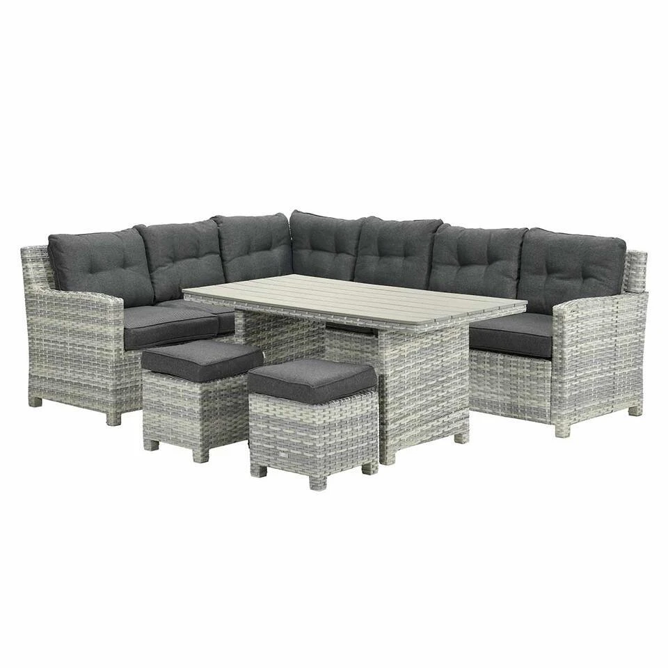 Garden Impressions Alaska Lounge Dining Set Links - Grijs 3 Garden Impressions Alaska Lounge Dining Set Links - Grijs