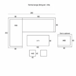 Garden Impressions Norma Lounge Dining Set - Licht Vintage Willow 8 Garden Impressions Norma Lounge Dining Set - Licht Vintage Willow -Leenbakker 1000054037 0103