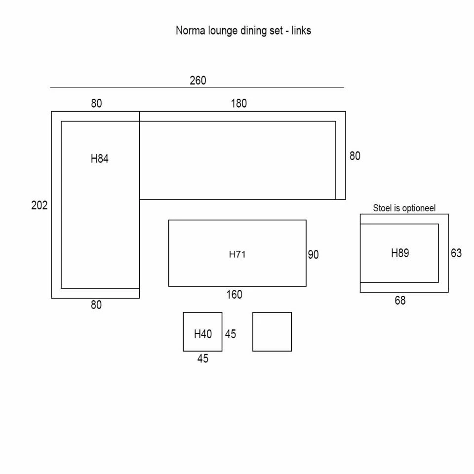 Garden Impressions Norma Lounge Dining Set - Licht Vintage Willow 5 Garden Impressions Norma Lounge Dining Set - Licht Vintage Willow - Afbeelding 3