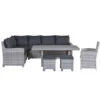 Garden Impressions Alaska Lounge Dining Set 6-delig Links - Grijs 2 Garden Impressions Alaska Lounge Dining Set 6-delig Links - Grijs -Leenbakker 1000054041
