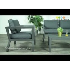 Garden Impressions San Luis Loungeset 4-delig - Donker Grijs 9 Garden Impressions San Luis Loungeset 4-delig - Donker Grijs -Leenbakker 1000054042 0103