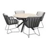 4 Seasons Fabrice Antraciet / GI Edison 122 Cm. - Ronde Tuinset 1 4 Seasons Fabrice Antraciet / GI Edison 122 Cm. - Ronde Tuinset -Leenbakker 1000054174