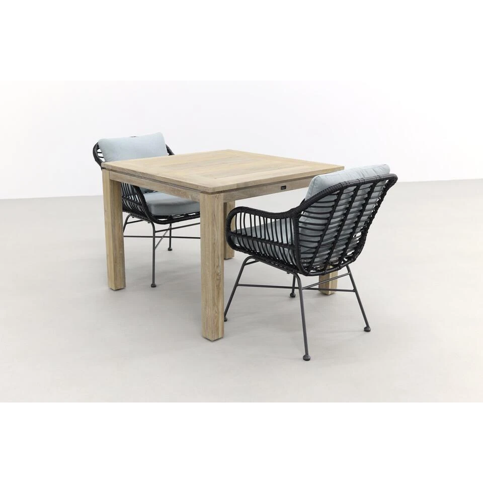 Garden Impressions Margriet Zwart/Rome Grey 100 Cm. - Tuinset 3-delig 4 Garden Impressions Margriet Zwart/Rome Grey 100 Cm. - Tuinset 3-delig - Afbeelding 2