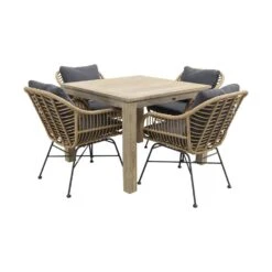 Garden Impressions Margriet Naturel/Rome Grey 100 Cm.-tuinset 5-delig 8 Garden Impressions Margriet Naturel/Rome Grey 100 Cm.-tuinset 5-delig -Leenbakker 1000058109 0102