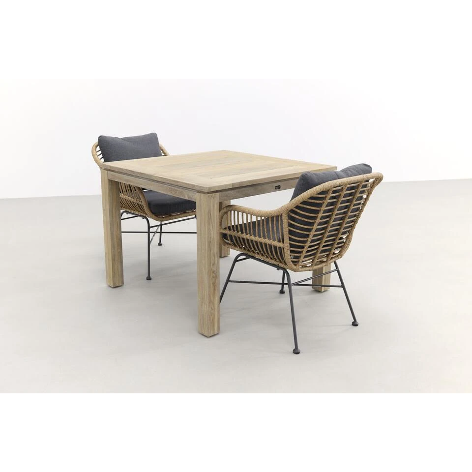 Garden Impressions Margriet Naturel/Rome Grey 100 Cm.-tuinset 3-delig 4 Garden Impressions Margriet Naturel/Rome Grey 100 Cm.-tuinset 3-delig - Afbeelding 2