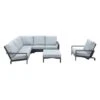 Garden Impressions Lincoln Loungeset + Verstelbare Loungestoel 5-delig-Mint Grey