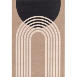 Garden Impressions Buitenkleed Art Deco 120x170cm - Circle Taupe