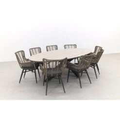 Garden Impressions Jasmine Natural/Edison 280x140 Cm. - Ovale Tuinset -Leenbakker 1000084496 0103