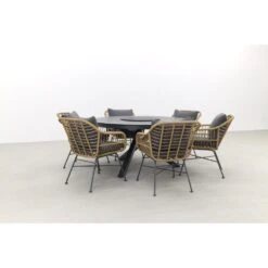 Garden Impressions Margriet Natural/Perth 150 Cm. - Ronde Tuinset -Leenbakker 1000084599 0101