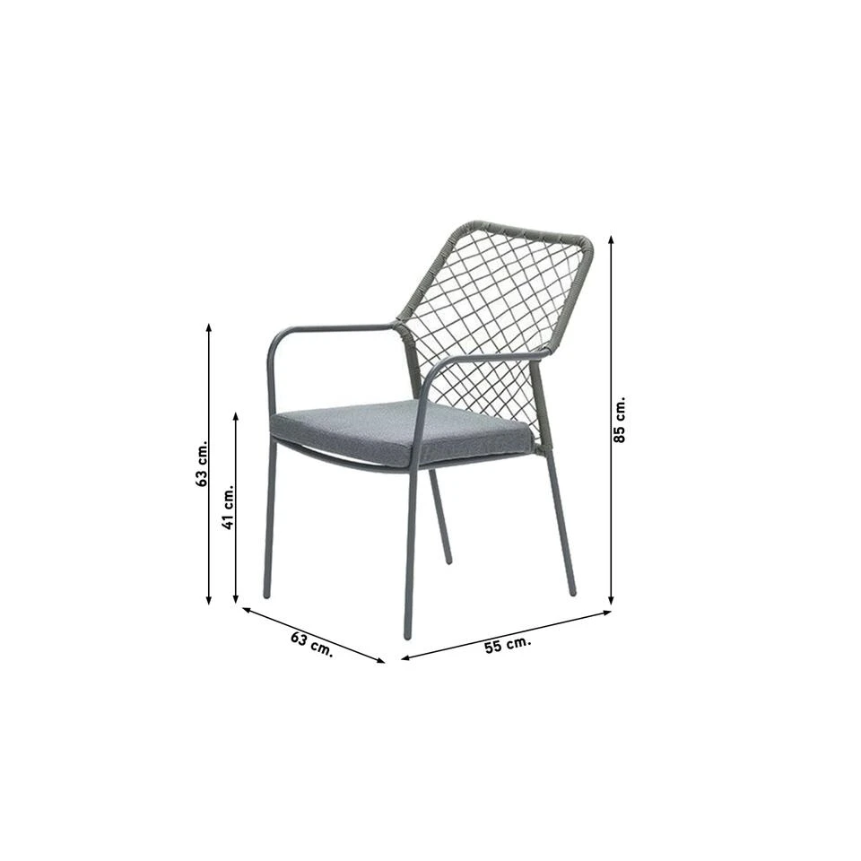 Garden Impressions Ross Tuinstoel - Mosgroen 4 Garden Impressions Ross Tuinstoel - Mosgroen - Afbeelding 2