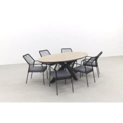 Taste Belmond / GI Edison 220x115 Cm. - Ovale Tuinset 9 Taste Belmond / GI Edison 220x115 Cm. - Ovale Tuinset -Leenbakker 1000086359 0103