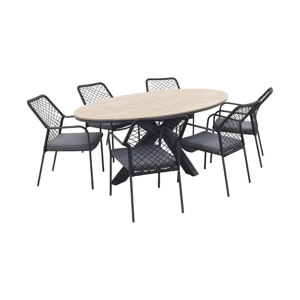 Taste Belmond / GI Edison 220x115 Cm. - Ovale Tuinset 3 Taste Belmond / GI Edison 220x115 Cm. - Ovale Tuinset