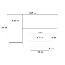 Garden Impressions Ashton Lounge Dining Set Links - Zwart Rotan -Leenbakker 1000087005 0103