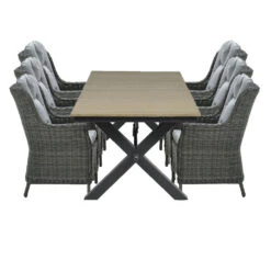 Garden Impressions Marbella Tulsa Tuinset 7-delig Donker Grijs