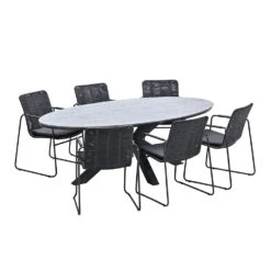 Garden Impressions Palma-Tulli Tuinset 7-delig-grey Teak Look 7 Garden Impressions Palma-Tulli Tuinset 7-delig-grey Teak Look -Leenbakker 1000087027 0102