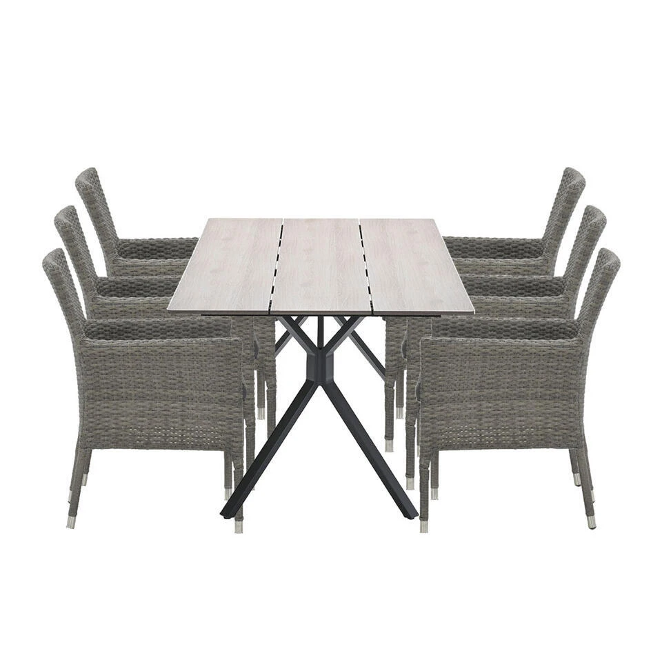 Garden Impressions Jerba Tuinset 7-delig - Robin Tuintafel 220cm 3 Garden Impressions Jerba Tuinset 7-delig - Robin Tuintafel 220cm