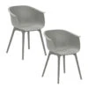 Garden Impressions Lexy Tuinstoel Licht Grijs - 2 Stuks -Leenbakker 1000087052