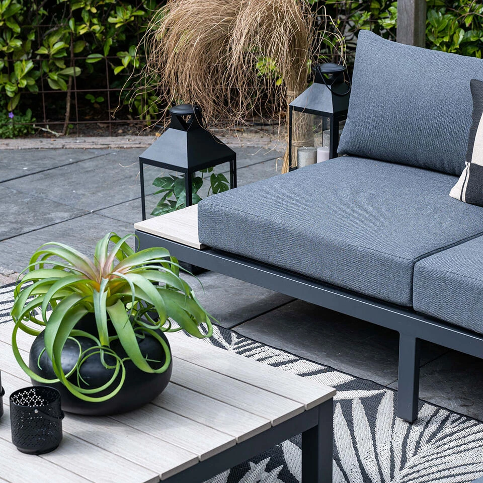 Garden Impressions Aurora Loungeset 5-delig - Donker Grijs 4 Garden Impressions Aurora Loungeset 5-delig - Donker Grijs - Afbeelding 2