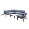 Garden Impressions Aurora Loungeset 5-delig - Donker Grijs 1 Garden Impressions Aurora Loungeset 5-delig - Donker Grijs -Leenbakker 1000087182