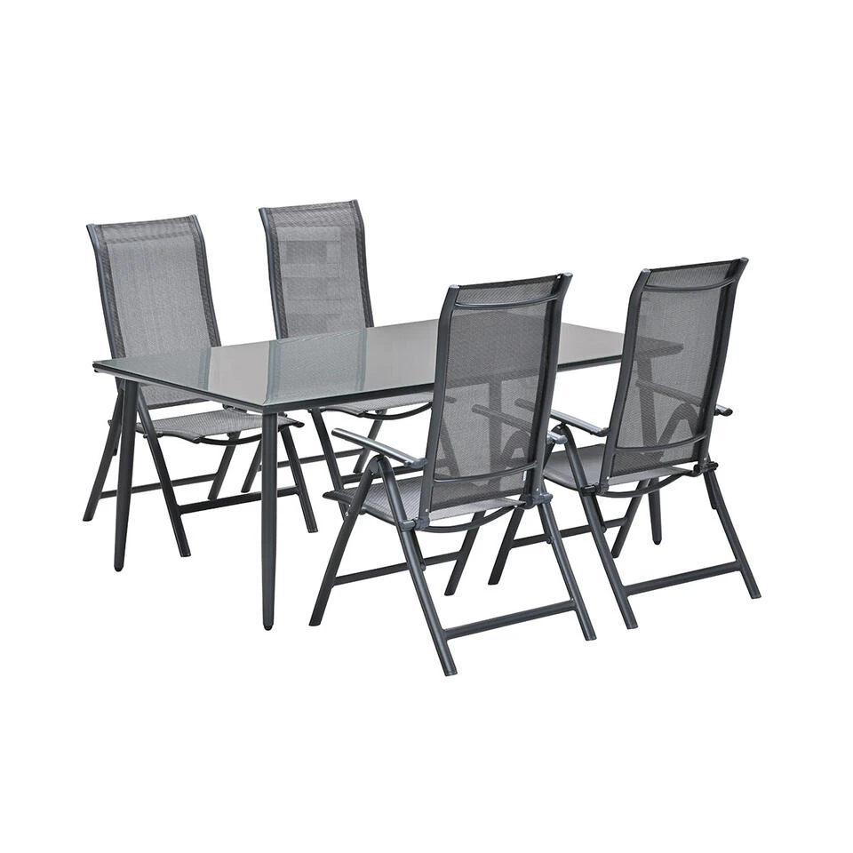 Garden Impressions Santos - Senna Tuinset 5-delig Donker Grijs 5 Garden Impressions Santos - Senna Tuinset 5-delig Donker Grijs - Afbeelding 3