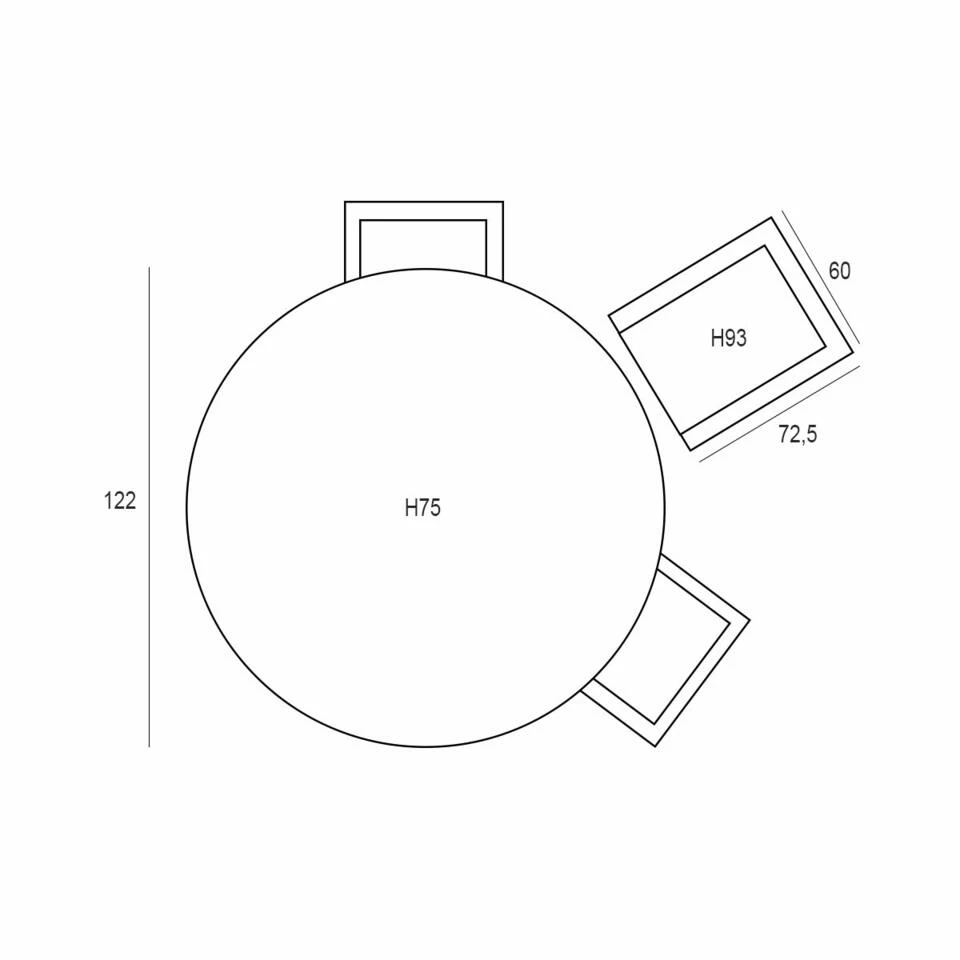 Garden Impressions Senja Tuinset 5-delig Mint Grijs -Tulli Tafel 4 Garden Impressions Senja Tuinset 5-delig Mint Grijs -Tulli Tafel - Afbeelding 2