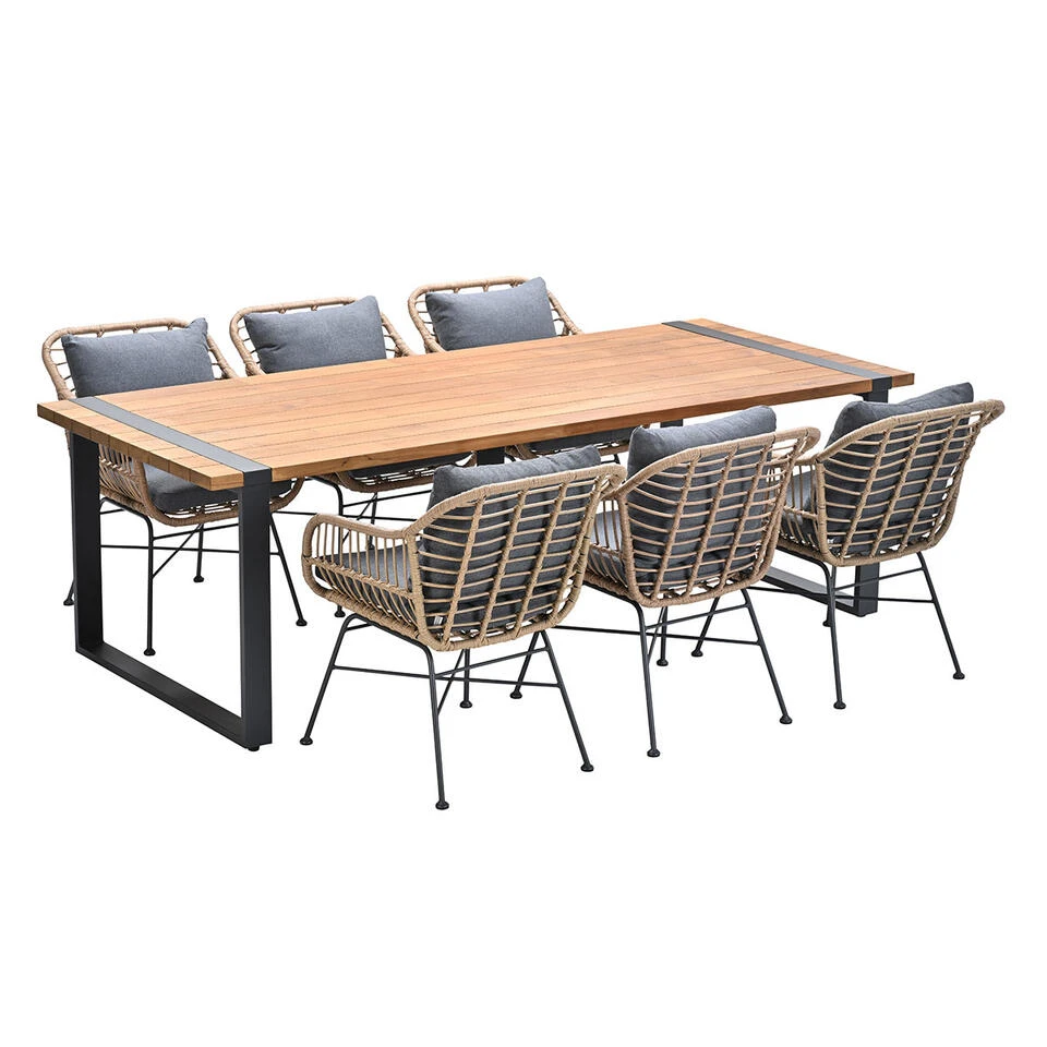 Garden Impressions Lucas - Alto Tuinset 7-delig Bruin 5 Garden Impressions Lucas - Alto Tuinset 7-delig Bruin - Afbeelding 3